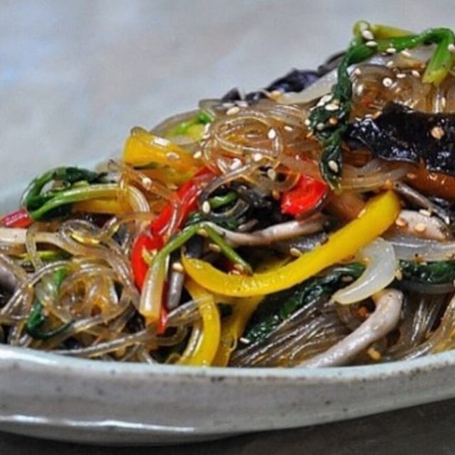 Jap Chae (소고기, 해물 or 야채).