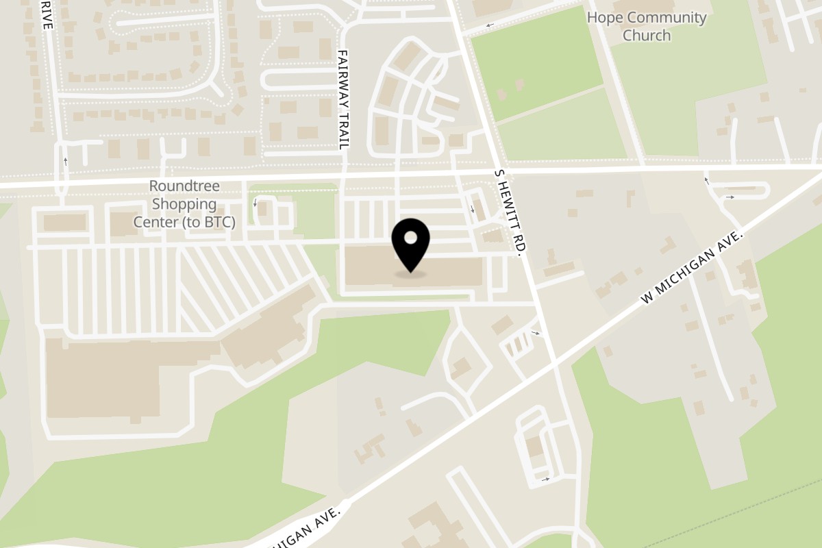 Map showing the location of Macheko on 2283 Ellsworth Rd in Ypsilanti